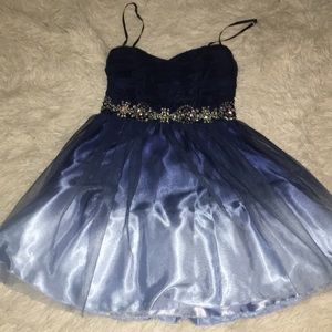 A sparkly homecoming shirt dress